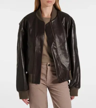 The Row Morisel leather bomber jacket | Thumbnail 4 The Row Morisel leather bomber jacket | Thumbnail 4