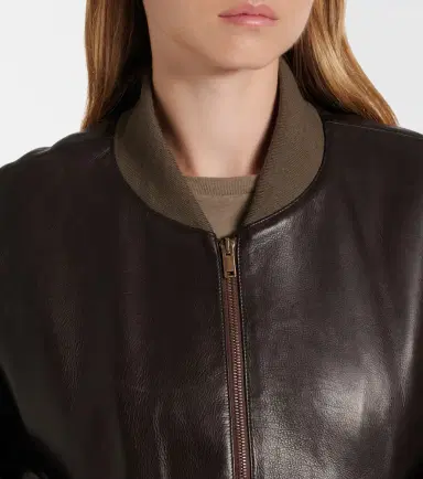 The Row Morisel leather bomber jacket | Thumbnail 6 The Row Morisel leather bomber jacket | Thumbnail 6