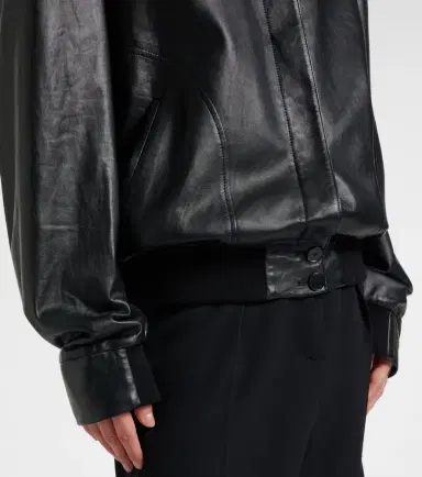 The Row Eleonora leather bomber jacket | Thumbnail 5 The Row Eleonora leather bomber jacket | Thumbnail 5
