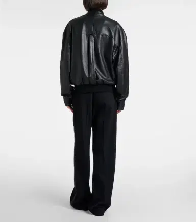 The Row Eleonora leather bomber jacket | Thumbnail 6 The Row Eleonora leather bomber jacket | Thumbnail 6