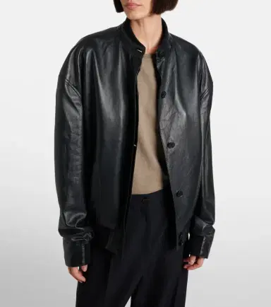 The Row Eleonora leather bomber jacket | Thumbnail 7 The Row Eleonora leather bomber jacket | Thumbnail 7