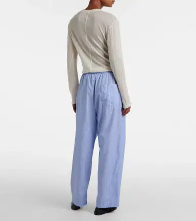 The Row Orien striped cotton wide-leg pants | Thumbnail 4 The Row Orien striped cotton wide-leg pants | Thumbnail 4