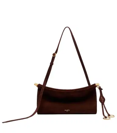Alaïa Alaïa Le Click suede shoulder bag | Thumbnail 1 Alaïa Alaïa Le Click suede shoulder bag | Thumbnail 1