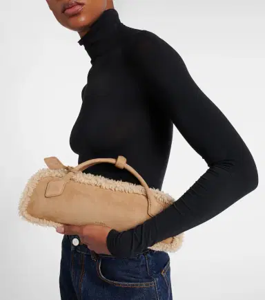Alaïa Alaïa Le Teckel Small suede clutch | Thumbnail 5 Alaïa Alaïa Le Teckel Small suede clutch | Thumbnail 5