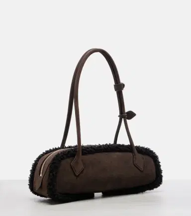 Alaïa Alaïa Le Teckel Medium suede shoulder bag | Thumbnail 2 Alaïa Alaïa Le Teckel Medium suede shoulder bag | Thumbnail 2