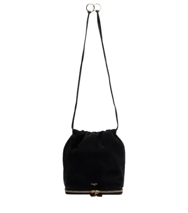 Alaïa Alaïa Le Pochon suede bucket bag | Thumbnail 1 Alaïa Alaïa Le Pochon suede bucket bag | Thumbnail 1