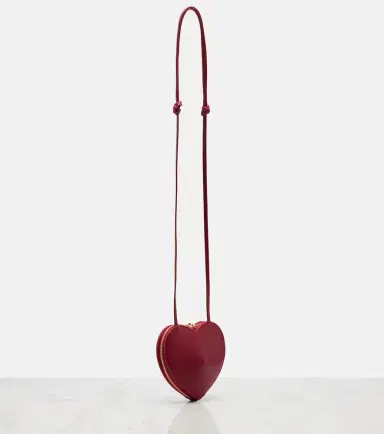 Alaïa Alaïa Le Caur leather and suede crossbody bag | Thumbnail 2 Alaïa Alaïa Le Caur leather and suede crossbody bag | Thumbnail 2