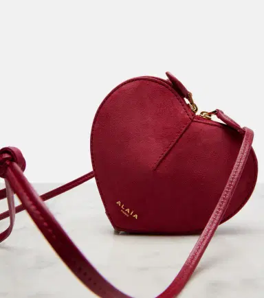 Alaïa Alaïa Le Caur leather and suede crossbody bag | Thumbnail 3 Alaïa Alaïa Le Caur leather and suede crossbody bag | Thumbnail 3
