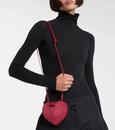Alaïa Alaïa Le Caur leather and suede crossbody bag | Thumbnail 5 Alaïa Alaïa Le Caur leather and suede crossbody bag | Thumbnail 5