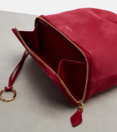 Alaïa Alaïa Le Pochon suede bucket bag | Thumbnail 2 Alaïa Alaïa Le Pochon suede bucket bag | Thumbnail 2