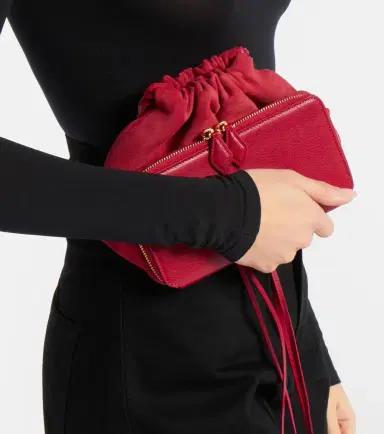 Alaïa Alaïa Le Pochon suede bucket bag | Thumbnail 7 Alaïa Alaïa Le Pochon suede bucket bag | Thumbnail 7