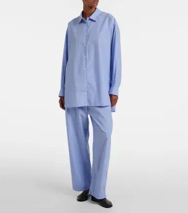 The Row Luka striped cotton poplin shirt | Thumbnail 6 The Row Luka striped cotton poplin shirt | Thumbnail 6