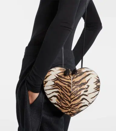 Alaïa Alaïa Le Caur Small calf hair crossbody bag | Thumbnail 5 Alaïa Alaïa Le Caur Small calf hair crossbody bag | Thumbnail 5