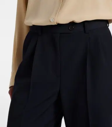 The Row Virgil wool gabardine wide-leg pants | Thumbnail 3 The Row Virgil wool gabardine wide-leg pants | Thumbnail 3