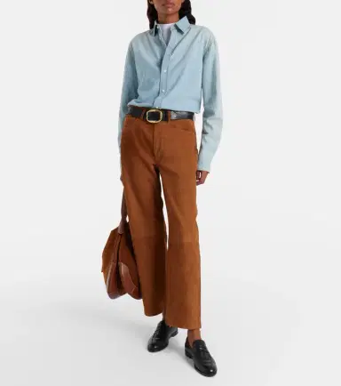 Citizens of Humanity Miro mid-rise suede straight-leg pants | Thumbnail 6 Citizens of Humanity Miro mid-rise suede straight-leg pants | Thumbnail 6