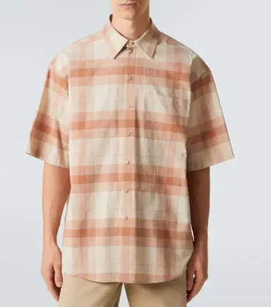 Calvin Klein Collection Tommy checked oversized cotton bowling shirt | Thumbnail 4 Calvin Klein Collection Tommy checked oversized cotton bowling shirt | Thumbnail 4