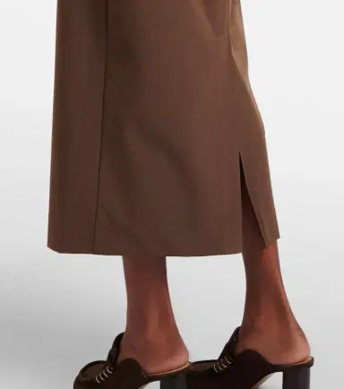 Staud Layered wool-blend midi dress | Thumbnail 3 Staud Layered wool-blend midi dress | Thumbnail 3
