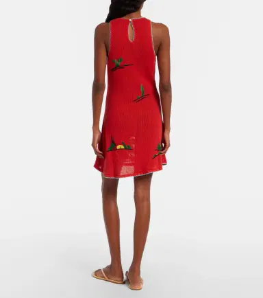 Staud Marea embroidered cotton minidress | Thumbnail 2 Staud Marea embroidered cotton minidress | Thumbnail 2