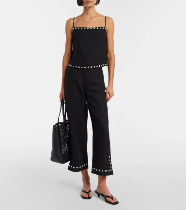 Staud Piha linen-blend flared pants | Thumbnail 2 Staud Piha linen-blend flared pants | Thumbnail 2