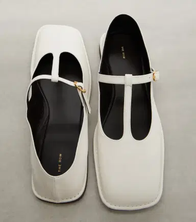 The Row Square leather ballet flats | Thumbnail 3 The Row Square leather ballet flats | Thumbnail 3