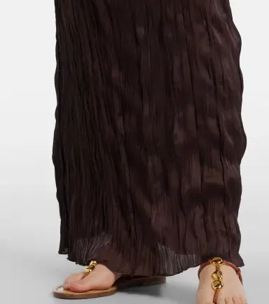 Staud Akari plissé halterneck maxi dress | Thumbnail 5 Staud Akari plissé halterneck maxi dress | Thumbnail 5