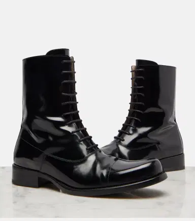 The Row Kai leather lace-up boots | Thumbnail 2 The Row Kai leather lace-up boots | Thumbnail 2
