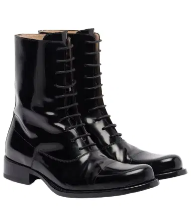 The Row Kai leather lace-up boots | Thumbnail 1 The Row Kai leather lace-up boots | Thumbnail 1