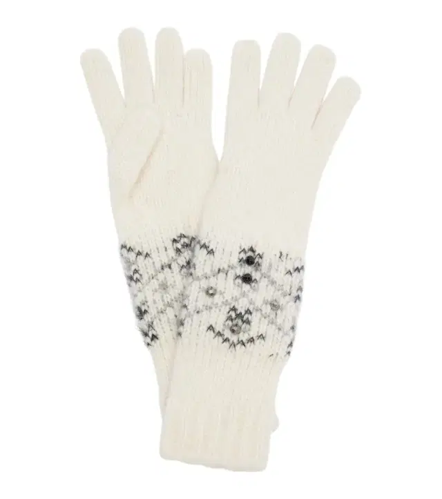 Embellished alpaca and wool-blend gloves Embellished alpaca and wool-blend gloves