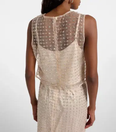 Staud Seraphina sequined tulle top | Thumbnail 2 Staud Seraphina sequined tulle top | Thumbnail 2