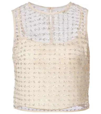 Staud Seraphina sequined tulle top | Thumbnail 1 Staud Seraphina sequined tulle top | Thumbnail 1