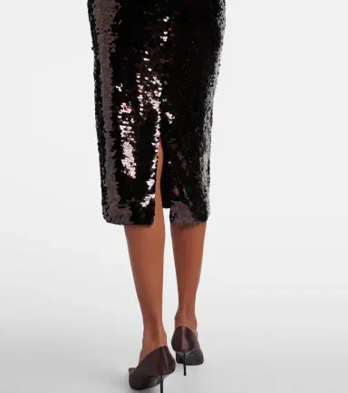 Staud Ciara sequined pencil skirt | Thumbnail 3 Staud Ciara sequined pencil skirt | Thumbnail 3