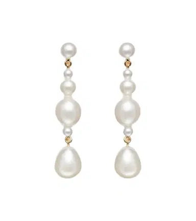 Sophie Bille Brahe Petite Amis De La Perle 14kt gold earrings with freshwater pearls | Thumbnail 1 Sophie Bille Brahe Petite Amis De La Perle 14kt gold earrings with freshwater pearls | Thumbnail 1