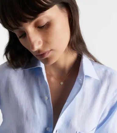 Sophie Bille Brahe Cosmos Simple 18kt gold pendant necklace with diamonds | Thumbnail 5 Sophie Bille Brahe Cosmos Simple 18kt gold pendant necklace with diamonds | Thumbnail 5