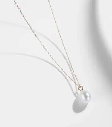 Sophie Bille Brahe Perle Poire Simple 14kt gold necklace with freshwater pearls | Thumbnail 4 Sophie Bille Brahe Perle Poire Simple 14kt gold necklace with freshwater pearls | Thumbnail 4