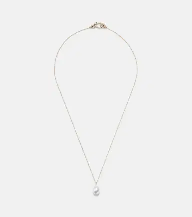 Sophie Bille Brahe Perle Poire Simple 14kt gold necklace with freshwater pearls | Thumbnail 1 Sophie Bille Brahe Perle Poire Simple 14kt gold necklace with freshwater pearls | Thumbnail 1