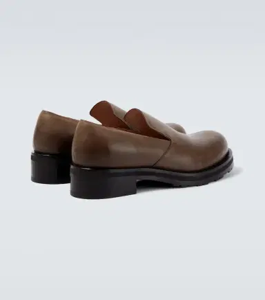 The Row Leather slip-on shoes | Thumbnail 3 The Row Leather slip-on shoes | Thumbnail 3