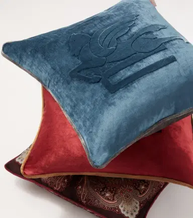 Etro New Pegaso embroidered cushion | Thumbnail 3 Etro New Pegaso embroidered cushion | Thumbnail 3