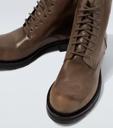 The Row Distressed leather combat boots | Thumbnail 6 The Row Distressed leather combat boots | Thumbnail 6