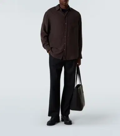 The Row Corley virgin wool flannel wide-leg pants | Thumbnail 4 The Row Corley virgin wool flannel wide-leg pants | Thumbnail 4