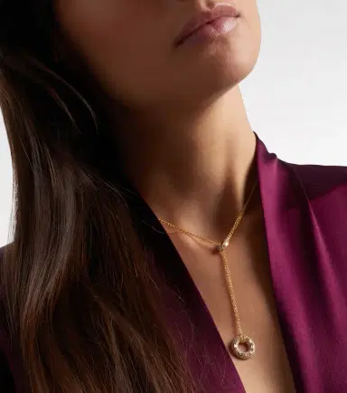 SHAY JEWELRY Orbit 18kt gold lariat necklace with diamonds | Thumbnail 5 SHAY JEWELRY Orbit 18kt gold lariat necklace with diamonds | Thumbnail 5