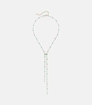 SHAY JEWELRY Cascade Y 18kt gold necklace with emeralds and diamonds | Thumbnail 1 SHAY JEWELRY Cascade Y 18kt gold necklace with emeralds and diamonds | Thumbnail 1