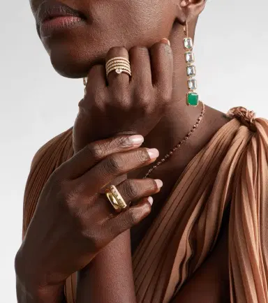 SHAY JEWELRY Orbit 18kt gold ring with diamonds | Thumbnail 3 SHAY JEWELRY Orbit 18kt gold ring with diamonds | Thumbnail 3
