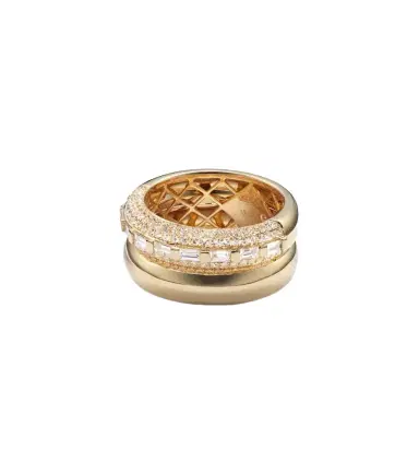 SHAY JEWELRY Orbit 18kt gold ring with diamonds | Thumbnail 1 SHAY JEWELRY Orbit 18kt gold ring with diamonds | Thumbnail 1