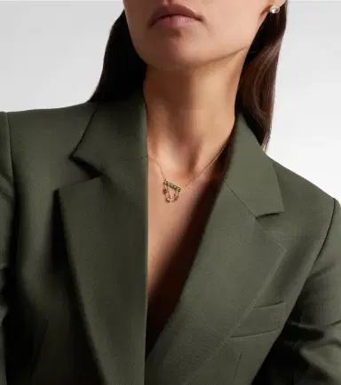 SHAY JEWELRY 18kt gold necklace with emeralds and diamonds | Thumbnail 5 SHAY JEWELRY 18kt gold necklace with emeralds and diamonds | Thumbnail 5