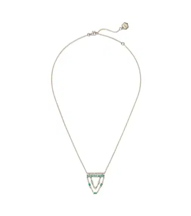 SHAY JEWELRY 18kt gold necklace with emeralds and diamonds | Thumbnail 1 SHAY JEWELRY 18kt gold necklace with emeralds and diamonds | Thumbnail 1