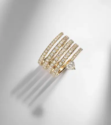 SHAY JEWELRY Spiral Heart 18kt gold ring with diamonds | Thumbnail 3 SHAY JEWELRY Spiral Heart 18kt gold ring with diamonds | Thumbnail 3