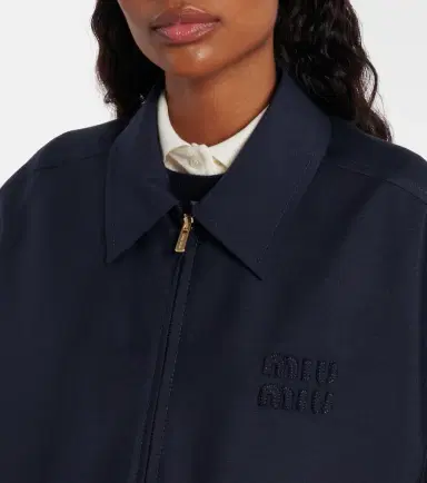 Miu Miu Mohair and wool blouson jacket | Thumbnail 4 Miu Miu Mohair and wool blouson jacket | Thumbnail 4