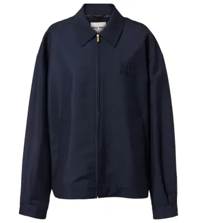 Miu Miu Mohair and wool blouson jacket | Thumbnail 1 Miu Miu Mohair and wool blouson jacket | Thumbnail 1