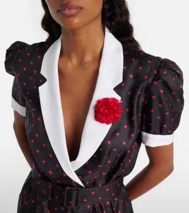 Rodarte Printed silk twill minidress | Thumbnail 2 Rodarte Printed silk twill minidress | Thumbnail 2