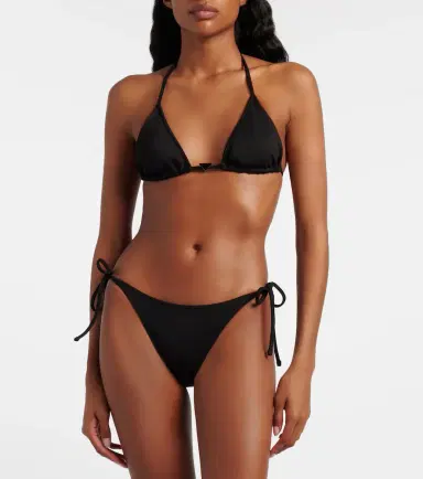 Prada Logo triangle bikini top | Thumbnail 4 Prada Logo triangle bikini top | Thumbnail 4
